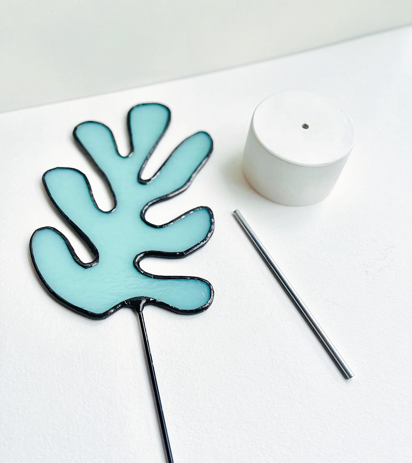 Matisse Inspired Stained Glass Sculpture - Samara Designs Studio