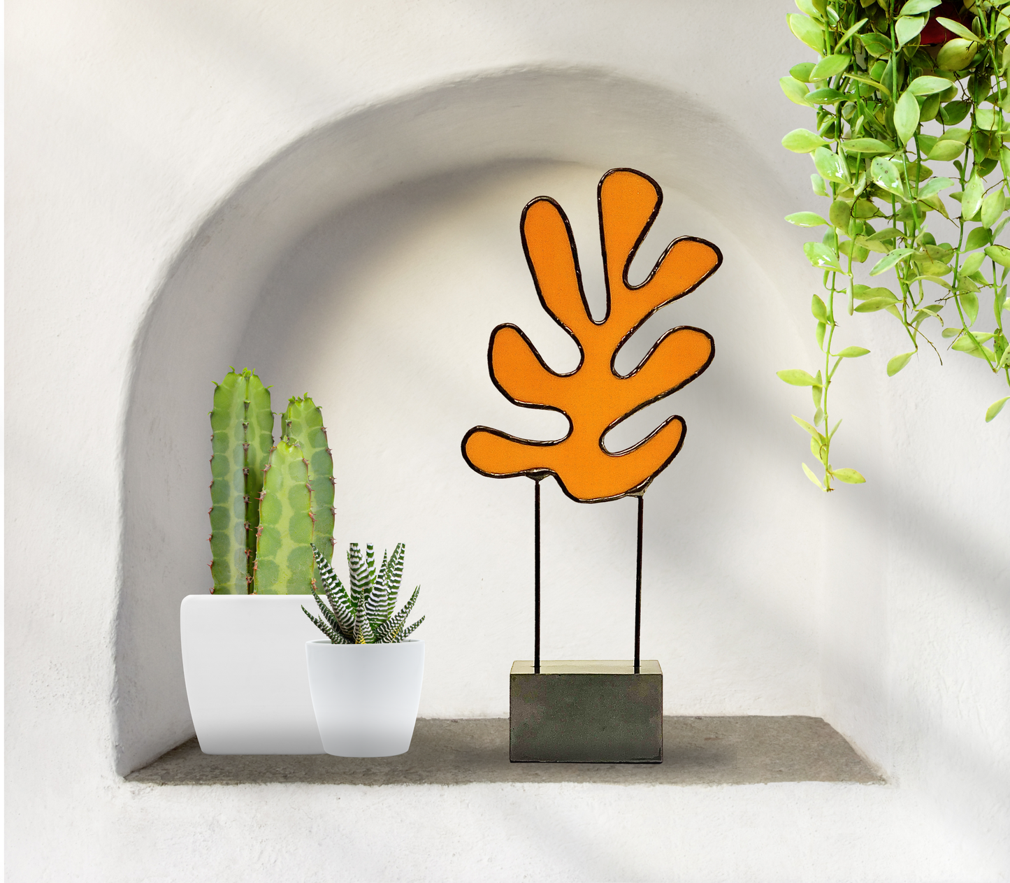 Matisse Inspired Stained Glass Sculpture - Samara Designs Studio