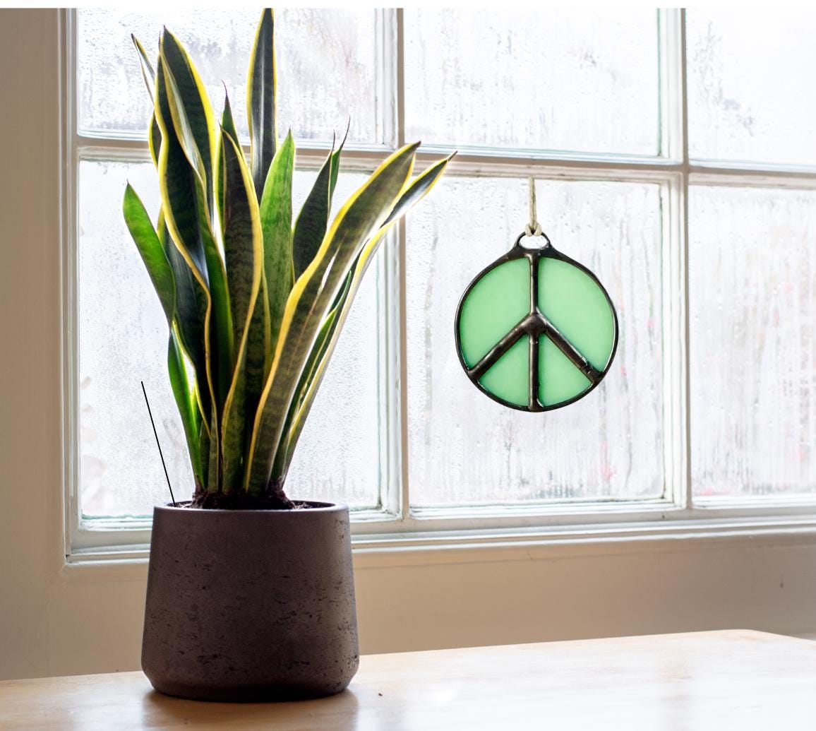 Peace Sign Suncatcher - Samara Designs Studio