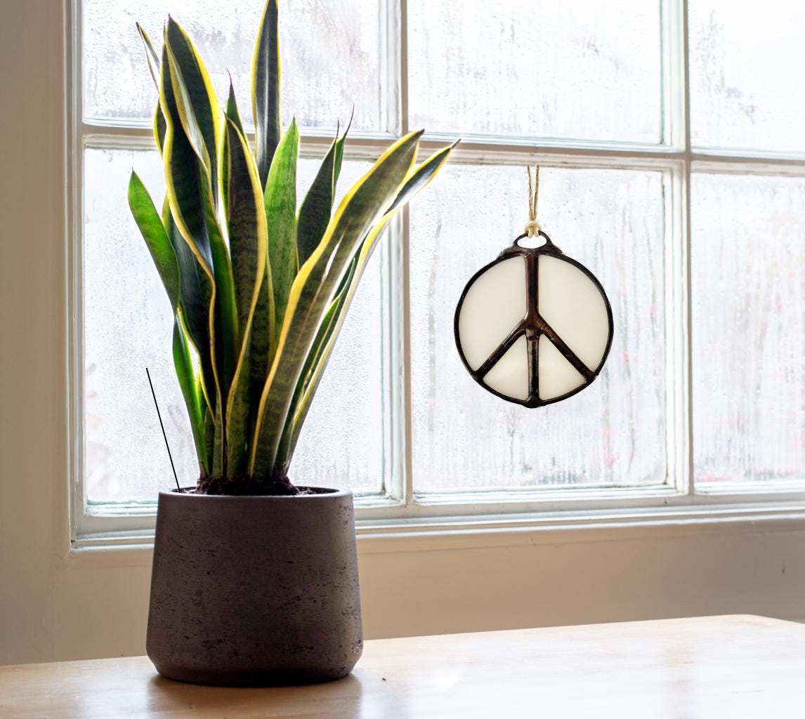 Peace Sign Suncatcher - Samara Designs Studio