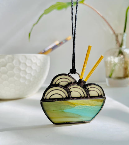 Mini Ramen Noodle Bowl Suncatcher - Samara Designs Studio