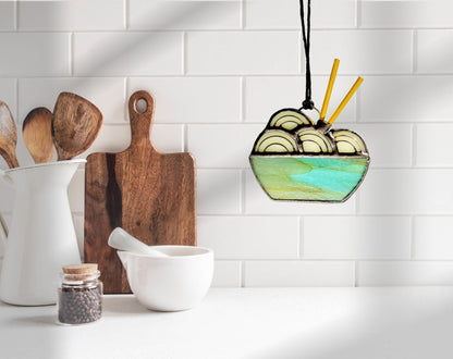 Mini Ramen Noodle Bowl Suncatcher - Samara Designs Studio
