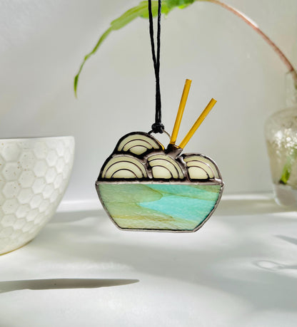 Mini Ramen Noodle Bowl Suncatcher - Samara Designs Studio