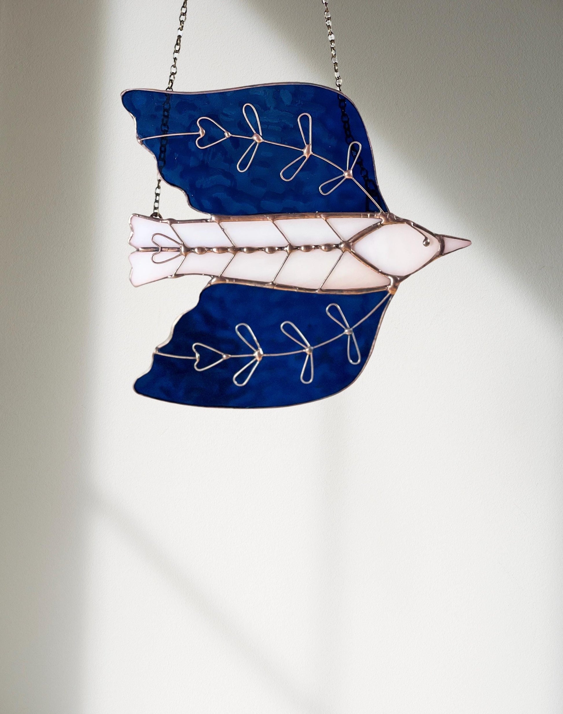 Stained Glass Folk Art Bird - Samara Designs Studio