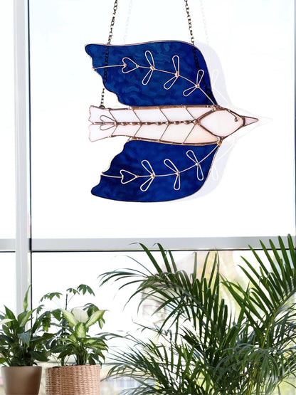 Stained Glass Folk Art Bird - Samara Designs Studio