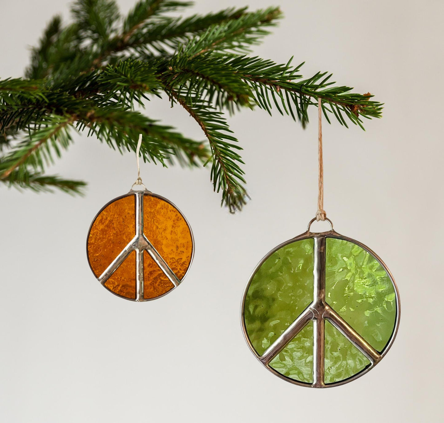 Peace Sign Christmas Ornament - Samara Designs Studio