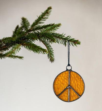 Peace Sign Christmas Ornament - Samara Designs Studio
