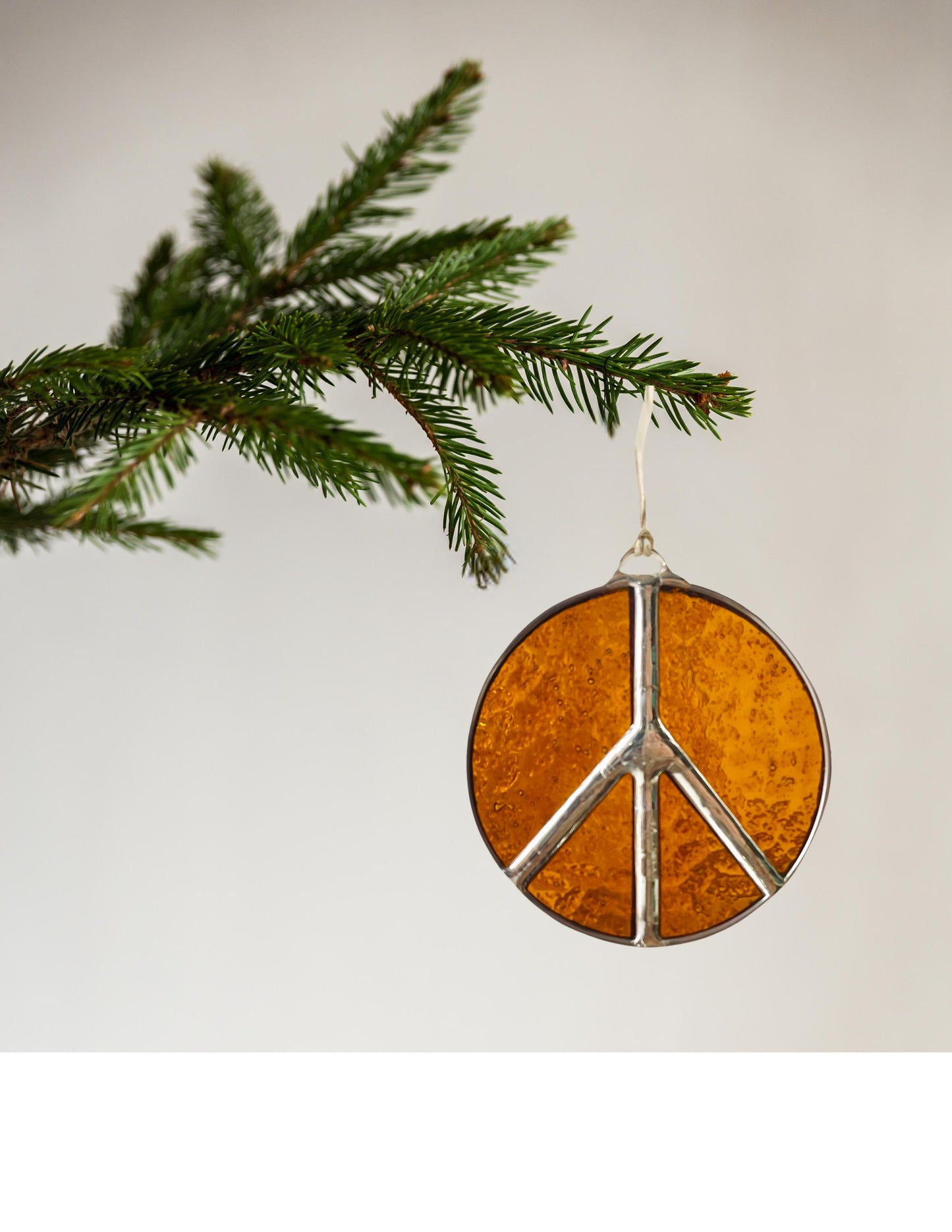Peace Sign Christmas Ornament - Samara Designs Studio