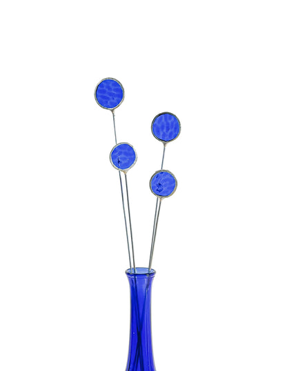 Blue Glass Globe Thistle Set - Samara Designs Studio