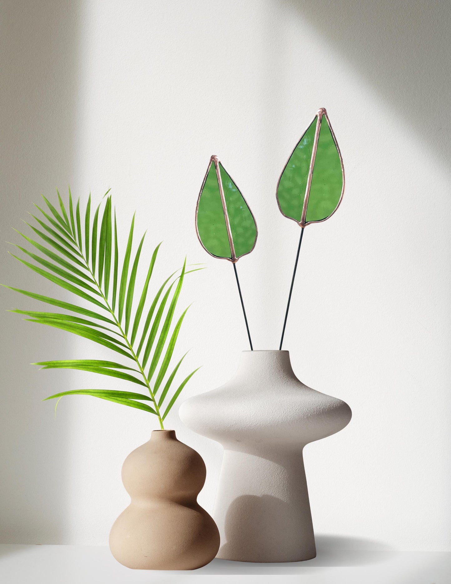 Glass Mulberry Leaf Stem - Samara Designs Studio