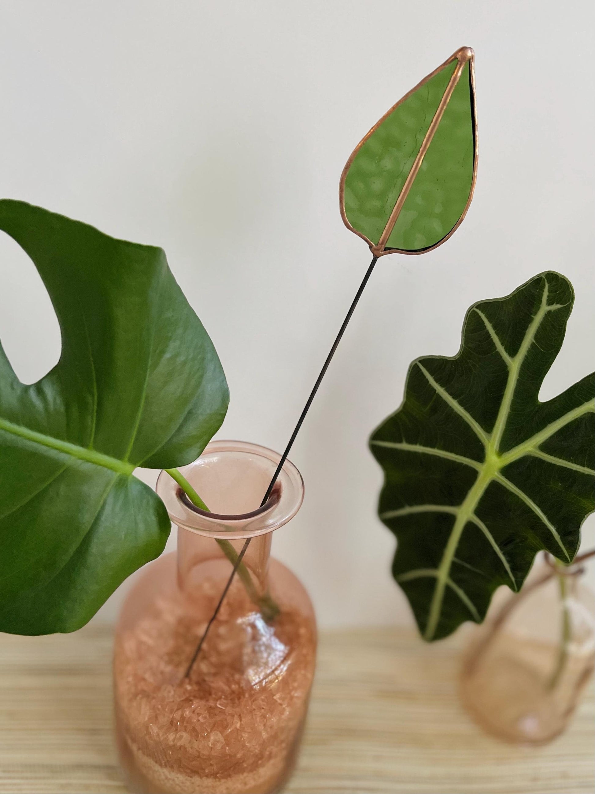 Glass Mulberry Leaf Stem - Samara Designs Studio