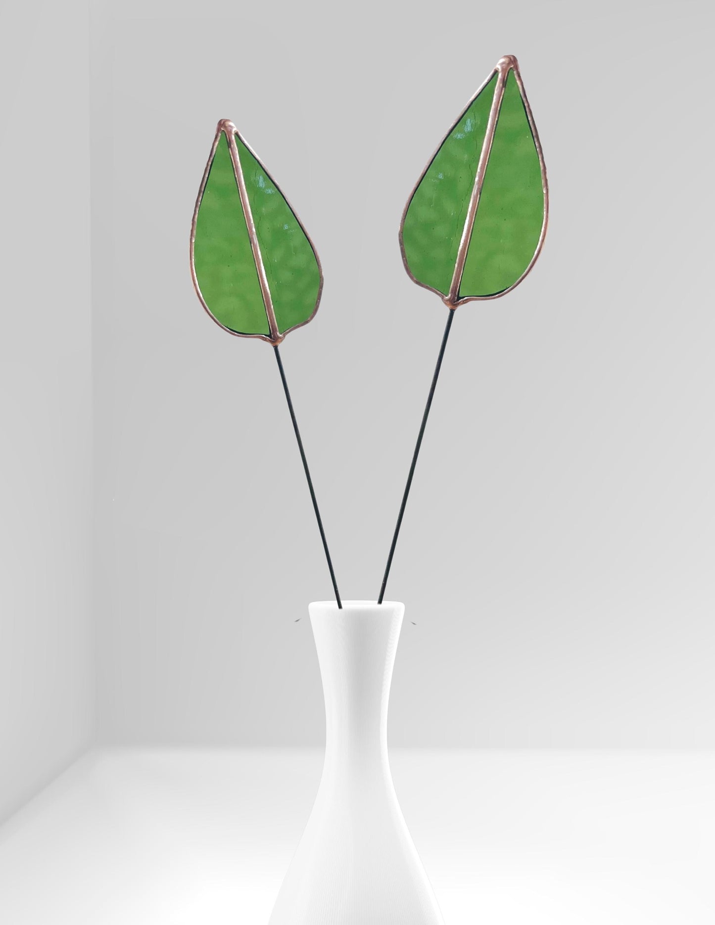 Glass Mulberry Leaf Stem - Samara Designs Studio