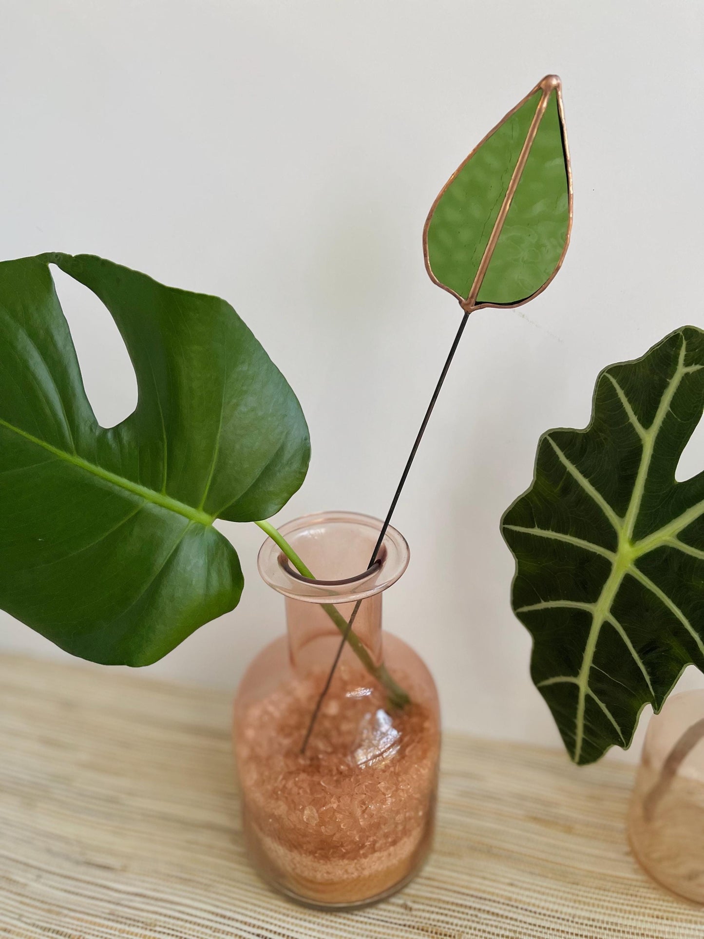 Glass Mulberry Leaf Stem - Samara Designs Studio