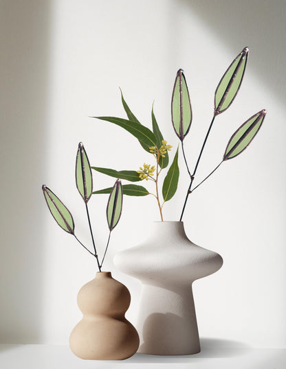 Glass Sage Leaf Stem - Samara Designs Studio