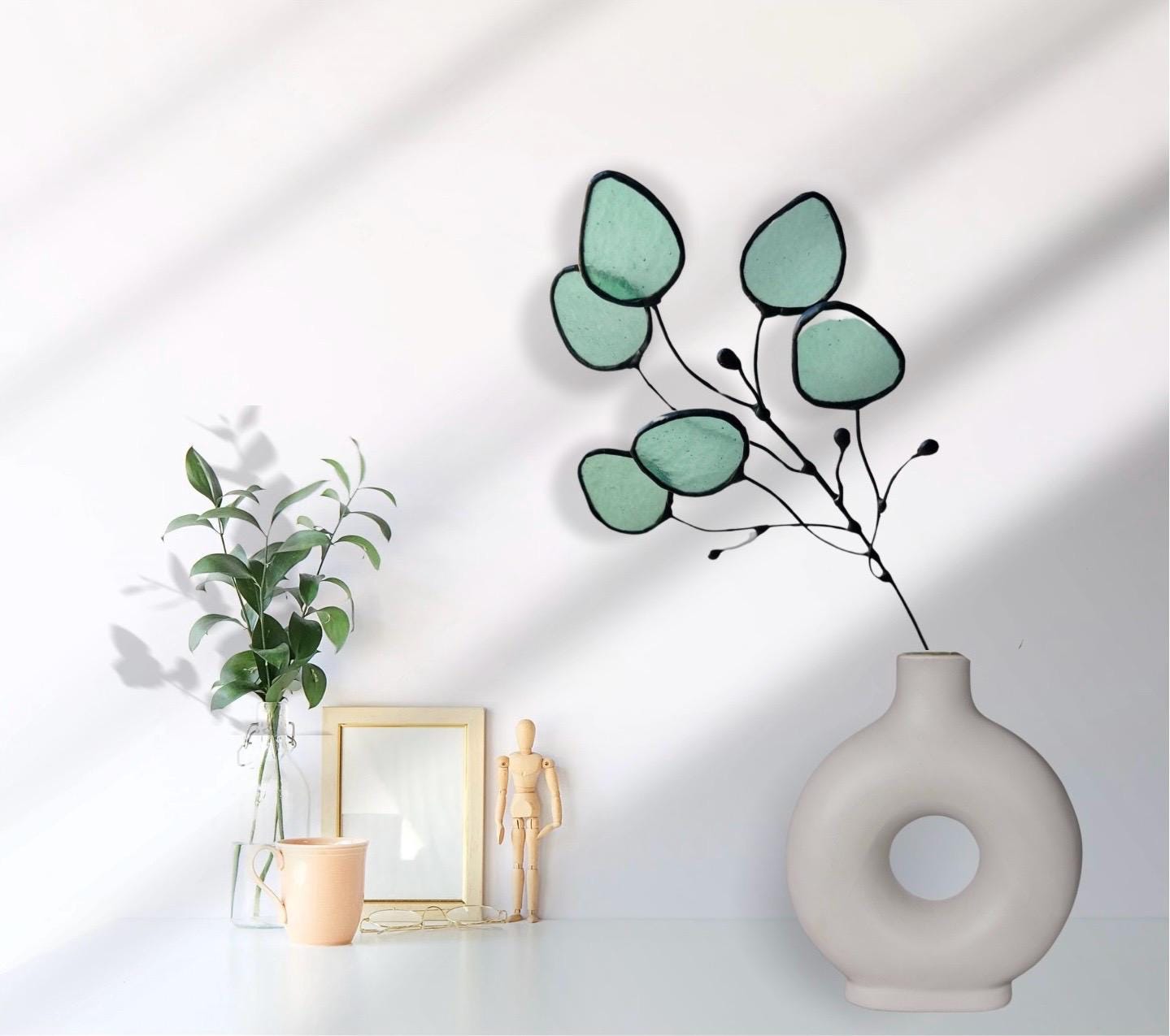 Glass Seafoam Eucalyptus Sprig - Samara Designs Studio