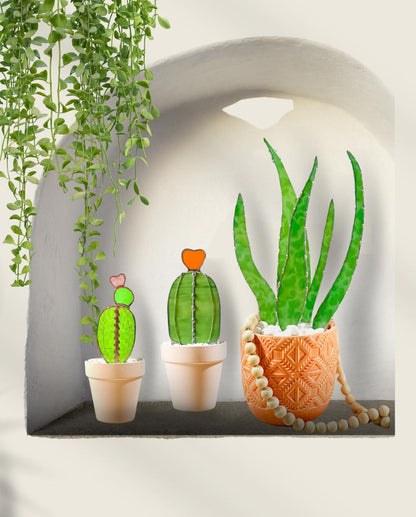 Mini Moon Glass Cactus - Samara Designs Studio