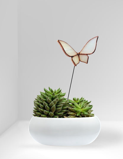 Stained Glass Butterfly Plant Stake - Samara Designs Studio