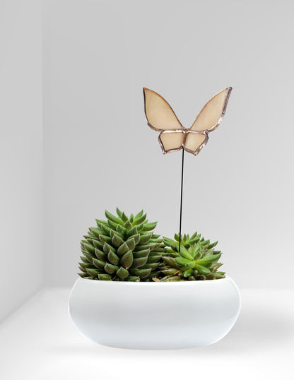 Stained Glass Butterfly Plant Stake - Samara Designs Studio