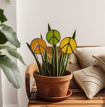 Peace Sign Plant Stake - Samara Designs Studio