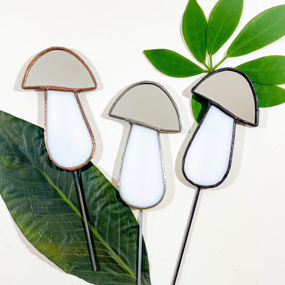 Mirror Mushroom Plant Stake - Samara Designs Studio