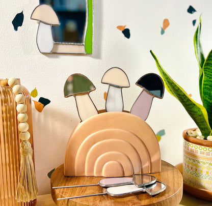 Mirror Mushroom Plant Stake - Samara Designs Studio