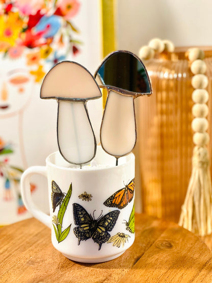 Mirror Mushroom Plant Stake - Samara Designs Studio