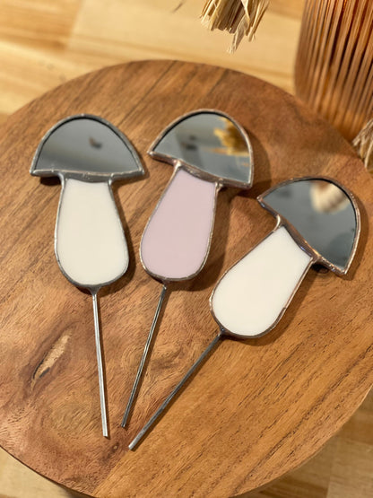 Mirror Mushroom Plant Stake - Samara Designs Studio