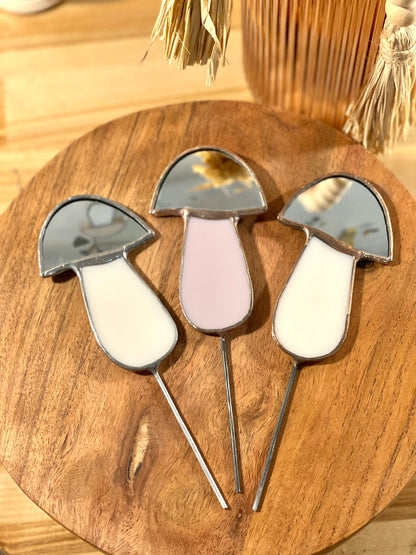 Mirror Mushroom Plant Stake - Samara Designs Studio