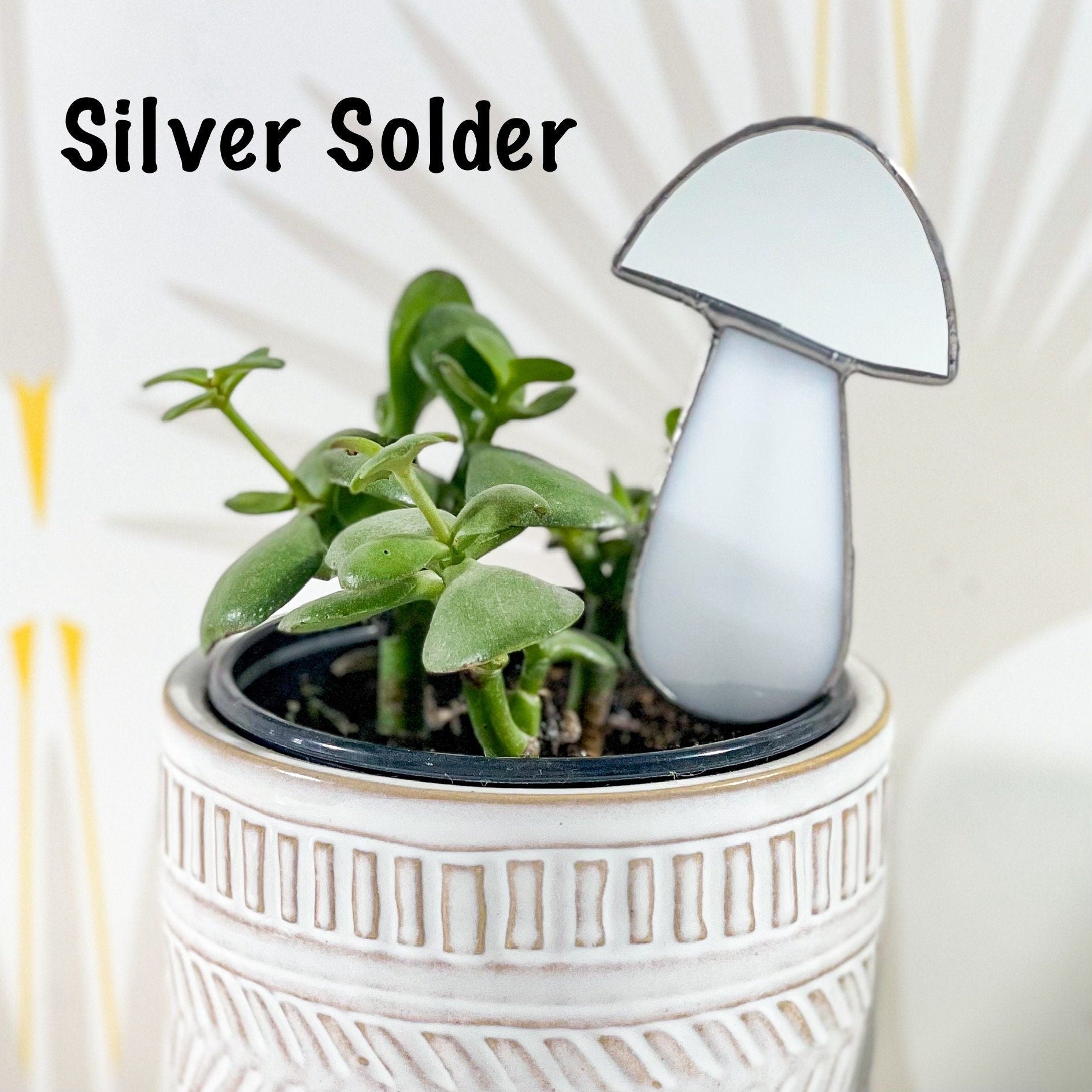 Mirror Mushroom Plant Stake - Samara Designs Studio