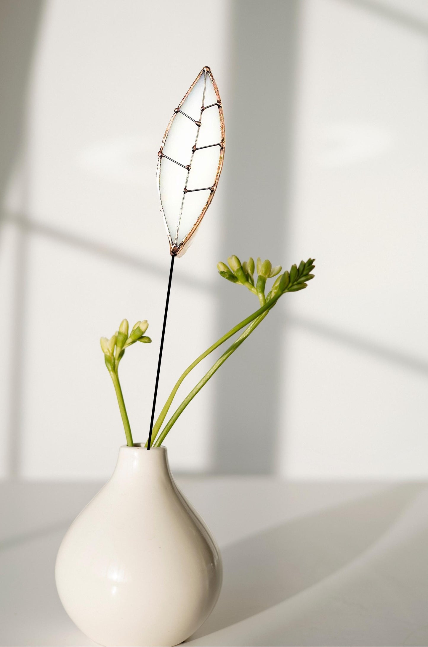 Glass Leaf Plant Stake - Samara Designs Studio
