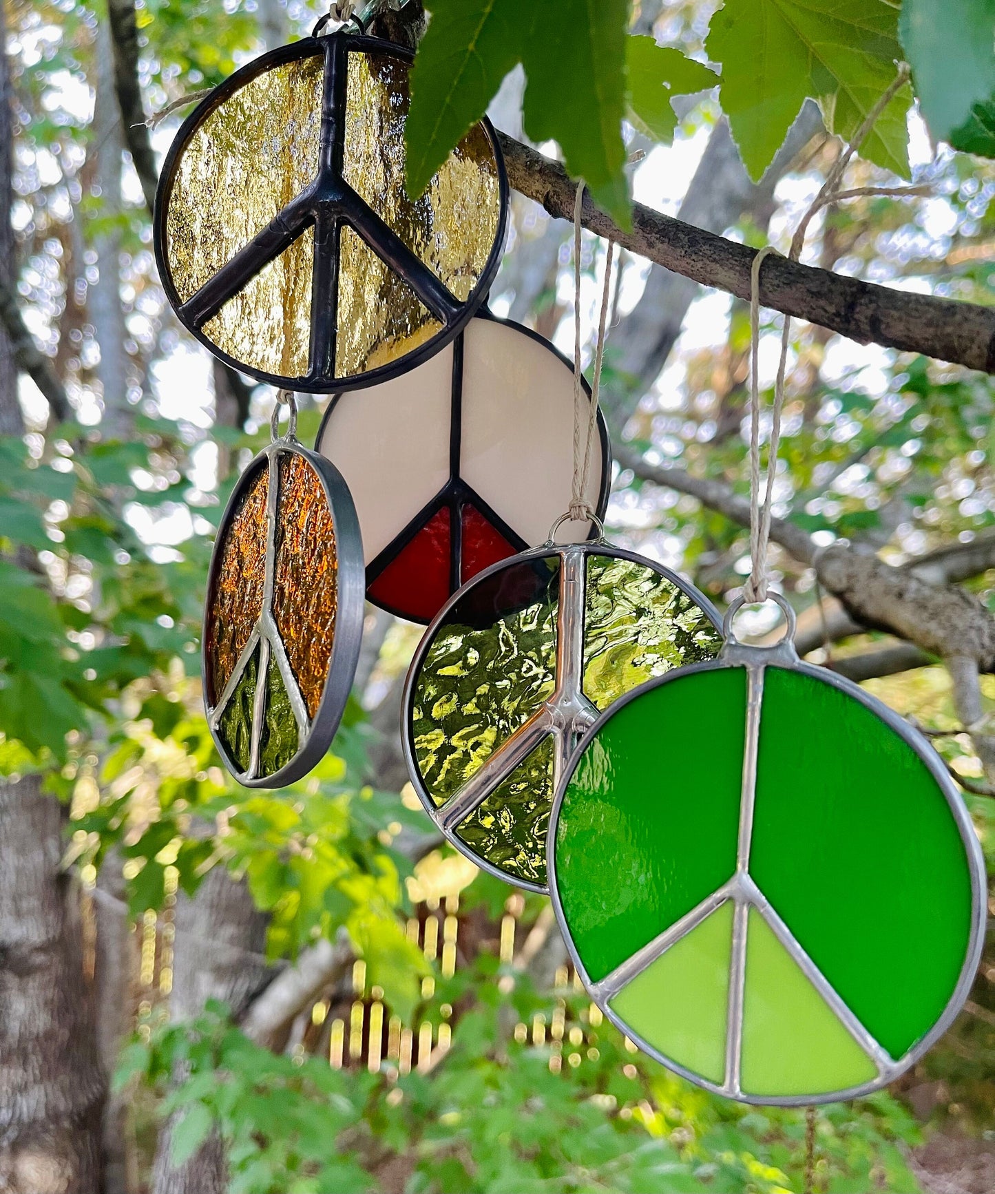 Peace Sign Suncatcher - Samara Designs Studio