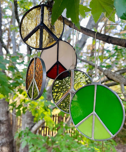 Peace Sign Suncatcher - Samara Designs Studio