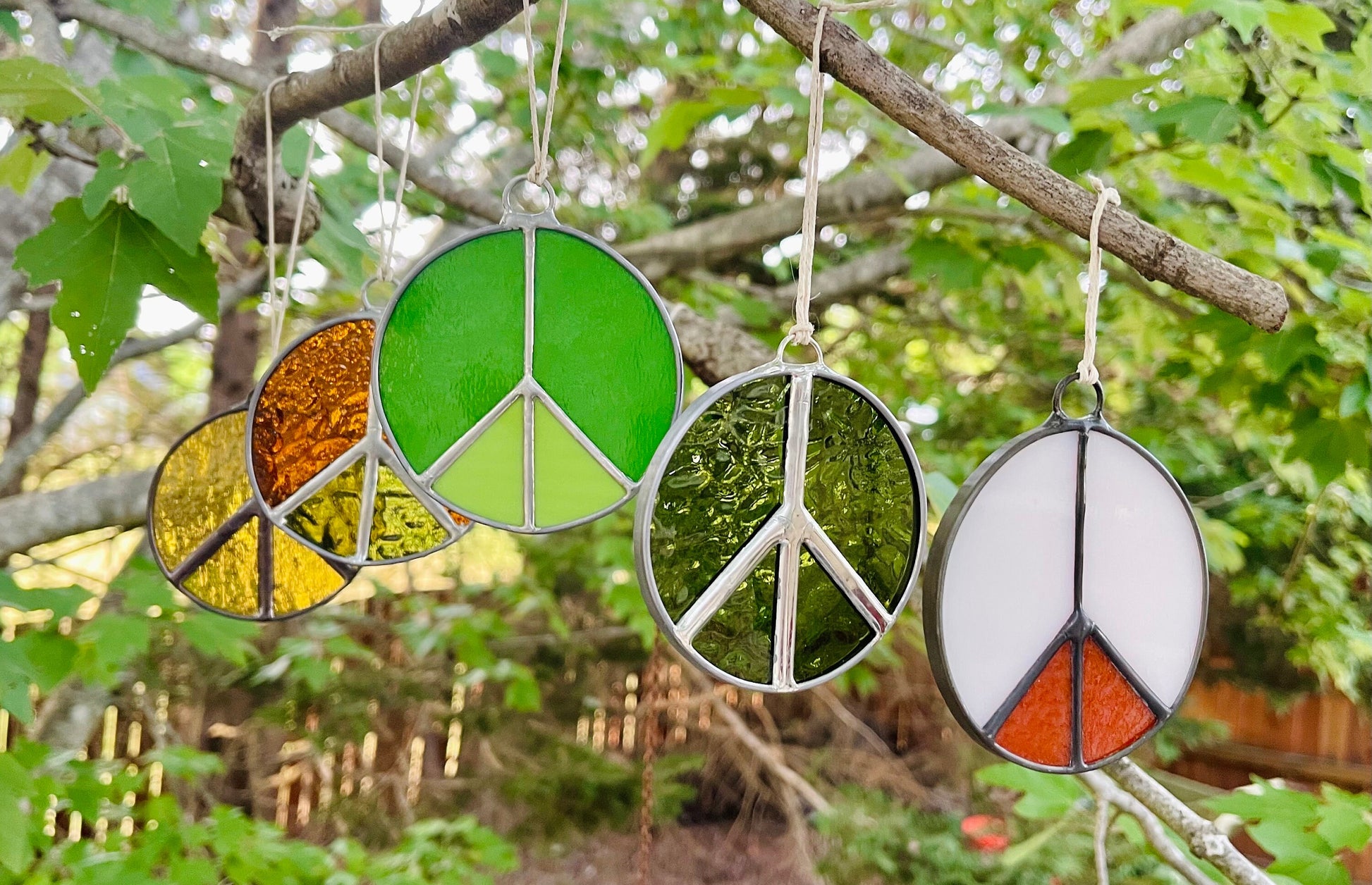 Peace Sign Suncatcher - Samara Designs Studio