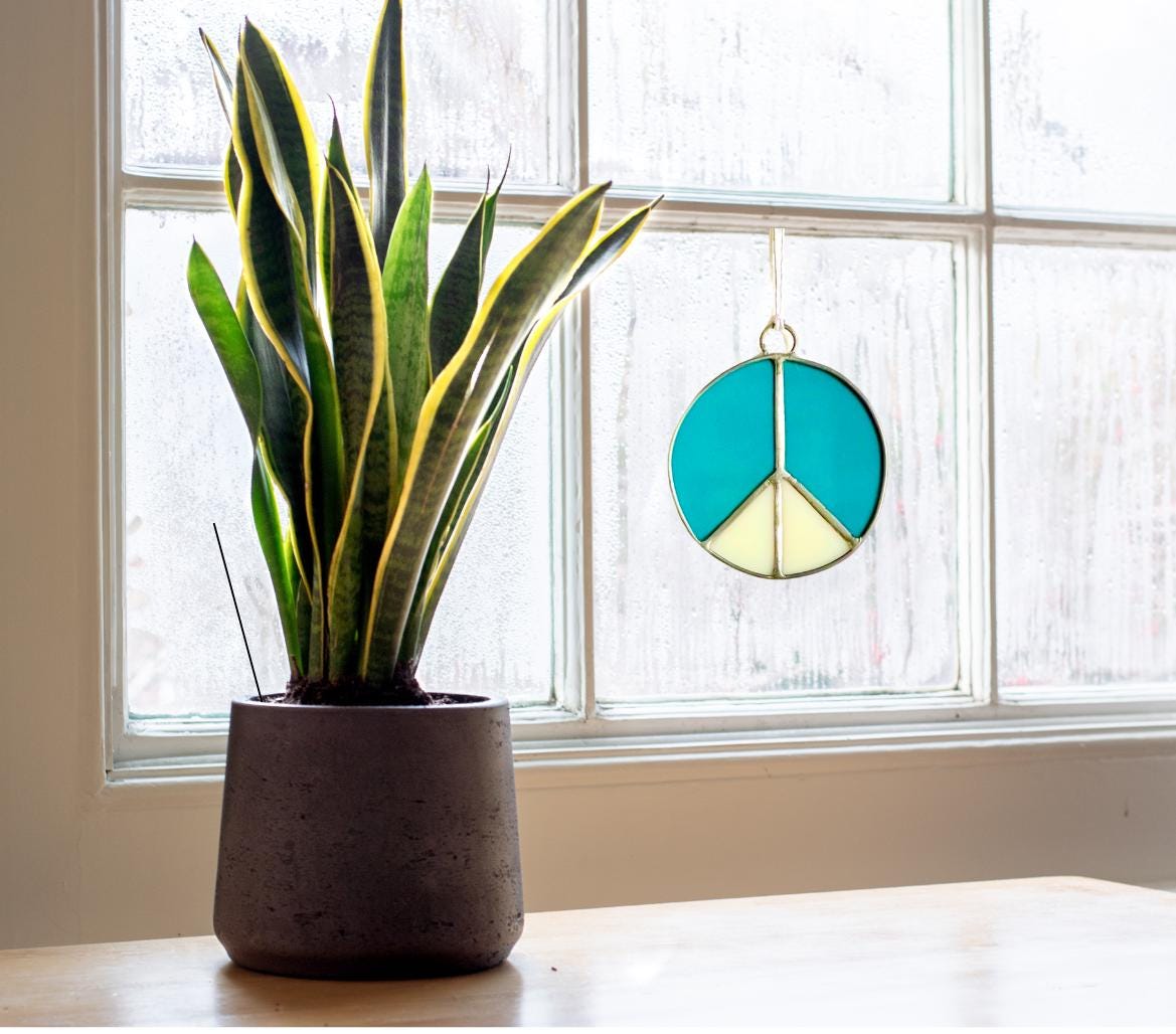 Peace Sign Suncatcher - Samara Designs Studio
