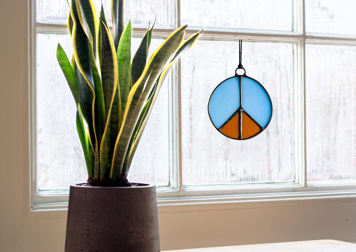 Peace Sign Suncatcher - Samara Designs Studio
