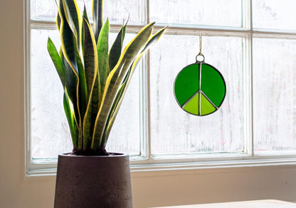 Peace Sign Suncatcher - Samara Designs Studio