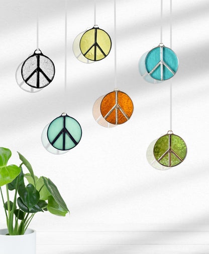 Peace Sign Suncatcher - Samara Designs Studio