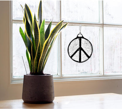 Peace Sign Suncatcher - Samara Designs Studio
