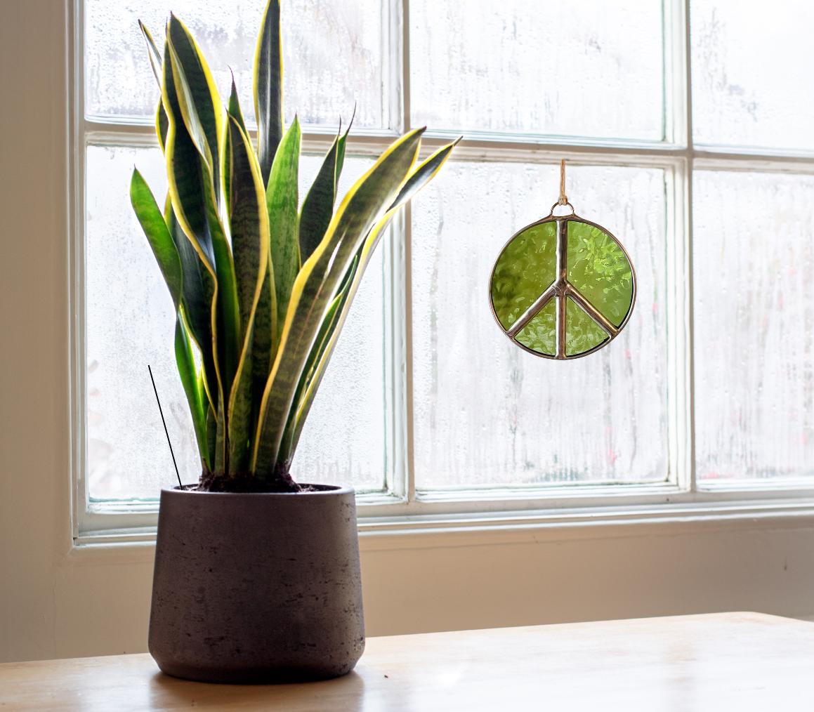 Peace Sign Suncatcher - Samara Designs Studio