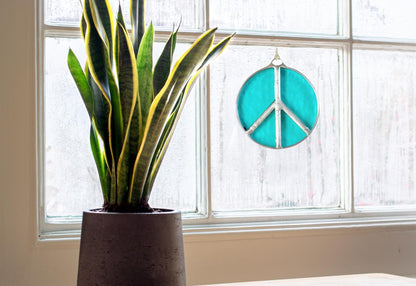 Peace Sign Suncatcher - Samara Designs Studio
