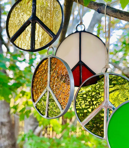 Peace Sign Suncatcher - Samara Designs Studio