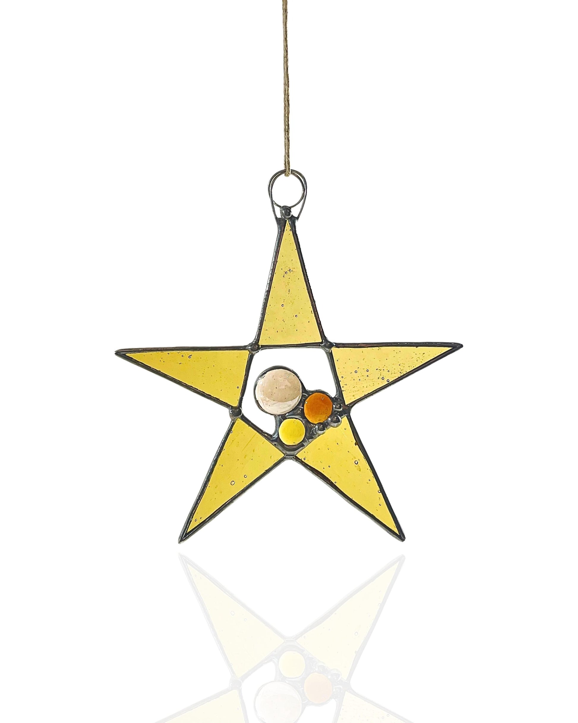 Gold Wishing Star Suncatcher - Samara Designs Studio