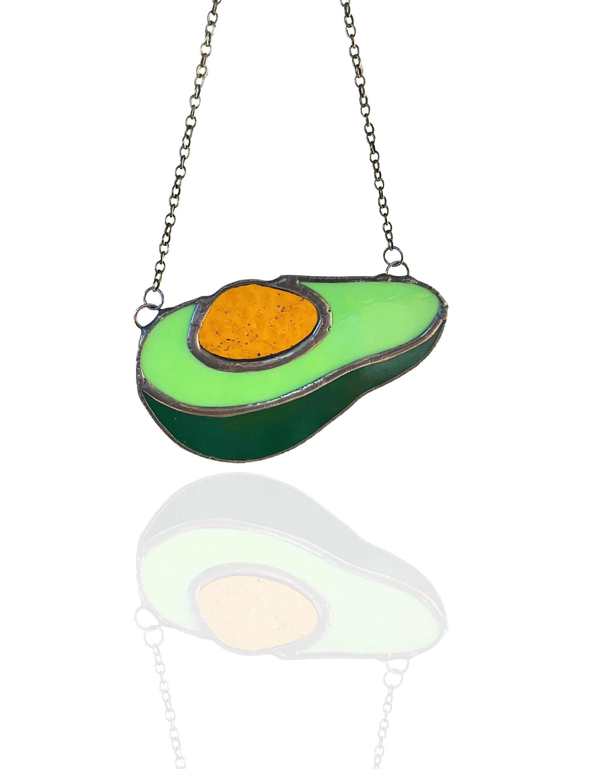 Glass Avocado Suncatcher - Samara Designs Studio
