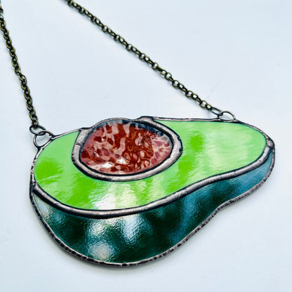 Glass Avocado Suncatcher - Samara Designs Studio