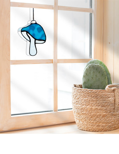 Stained Glass Mushroom Suncatchers - Samara Designs Studio