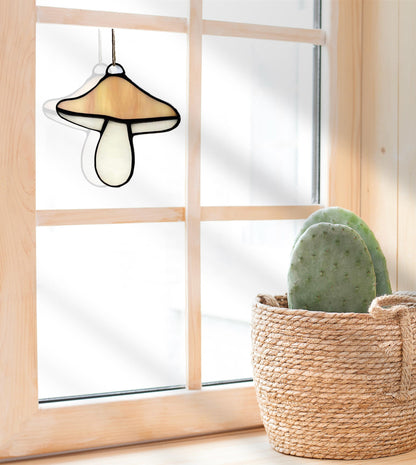 Stained Glass Mushroom Suncatchers - Samara Designs Studio