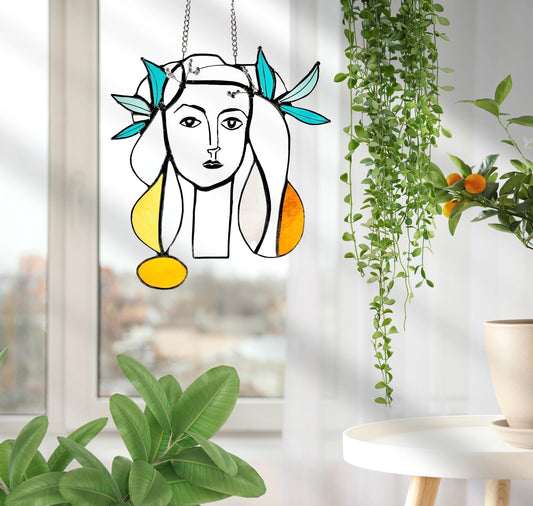 Pablo Picasso Stained Glass Art - Samara Designs Studio