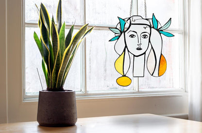 Pablo Picasso Stained Glass Art - Samara Designs Studio