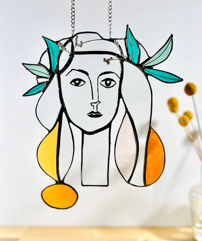 Pablo Picasso Stained Glass Art - Samara Designs Studio