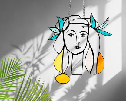 Pablo Picasso Stained Glass Art - Samara Designs Studio